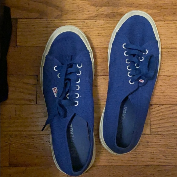 Superga sneakers size 9 (40) blue cute - Picture 1 of 4